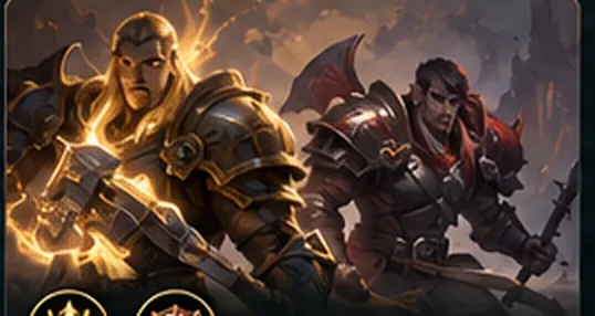 Fantasy painting representing Paladin and Warrior